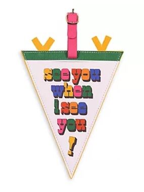 ban.do Pink Green Multicolor 'See You When I See You' Triangle Bag Charm